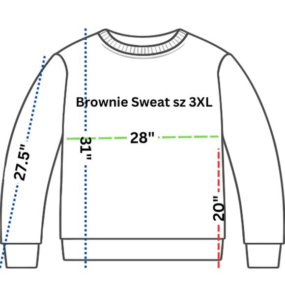 Cleveland Browns Brownie Sweatshirt NWT Mitchell & Ness Big & Tall Mens 3XL - Picture 2 of 8